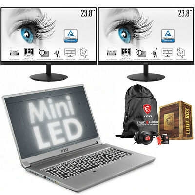 MSI Creator 17 (A10SGS-259FR) mini-LED + Dualscreen Pro MP242 + Goodies