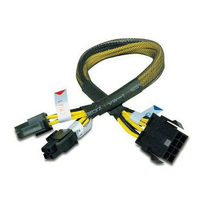 Câble d'extension d'alimentation ATX 8 broches vers 2x 4 broches - 30 cm