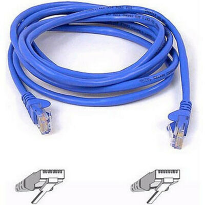 Câble ethernet RJ45 CAT5e U/UTP - Bleu - 1 mètre - Belkin