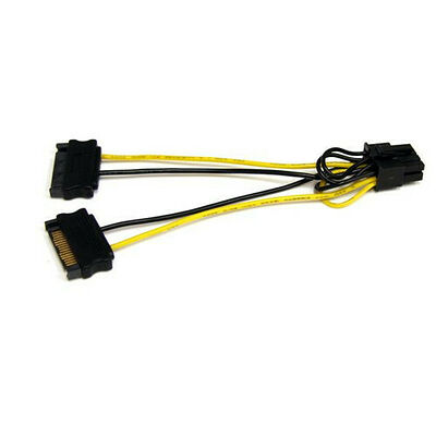 Câble d'alimentation SATA vers PCI-E 8 broches Startech - 15 cm
