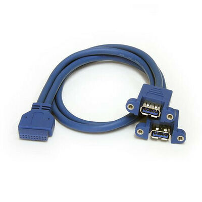 Câble adaptateur USB 3.0 interne vers  2 x USB 3.0 externe - 50 cm - Startech
