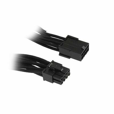 Câble rallonge gainé PCI-E 8 broches BitFenix Alchemy - 45 cm - Noir