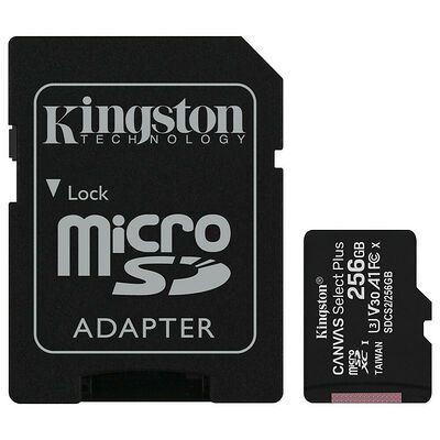 Kingston Canvas Select Plus - Micro SDXC - UHS-I V30 A1 - 256 Go