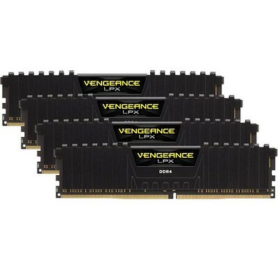 DDR4 Corsair Vengeance LPX Noir - 64 Go (4 x 16 Go) 3200 MHz - CAS 16