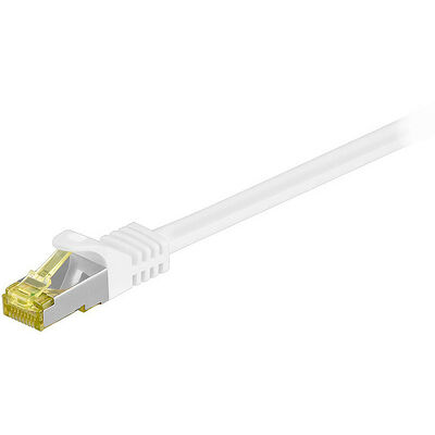 Câble ethernet RJ45 CAT7 S/FTP - Blanc - 5 mètres