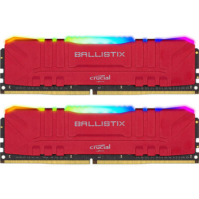 DDR4 Crucial Ballistix Red RGB - 32 Go (2 x 16 Go) 3000 MHz - CAS 15