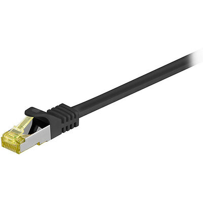 Câble ethernet RJ45 CAT7 S/FTP - Noir - 2 mètres