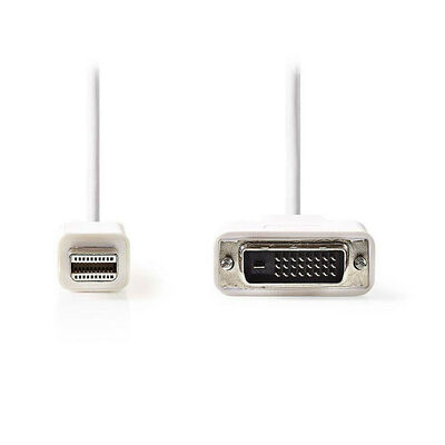 Nedis Câble Mini DisplayPort Mâle vers DVI-D Mâle - Blanc - 2 m