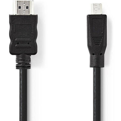 Câble adaptateur HDMI vers Micro HDMI Mâle Noir - 1.5 mètre - Nedis