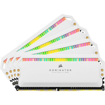 DDR4 Corsair Dominator Platinum RGB Blanc - 32 Go (4 x 8 Go) 3200 MHz - CAS 16