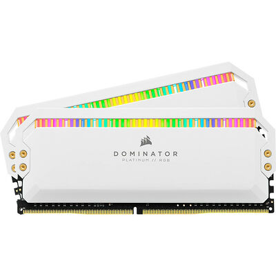 DDR4 Corsair Dominator Platinum RGB Blanc - 16 Go (2 x 8 Go) 3200 MHz - CAS 16
