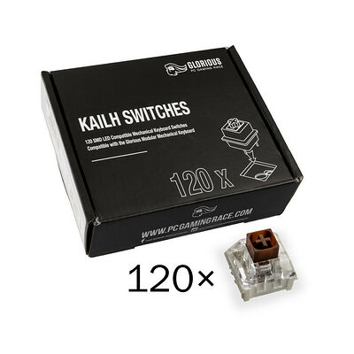Glorious PC Gaming Race Pack de 120 switchs Kailh Box Brown