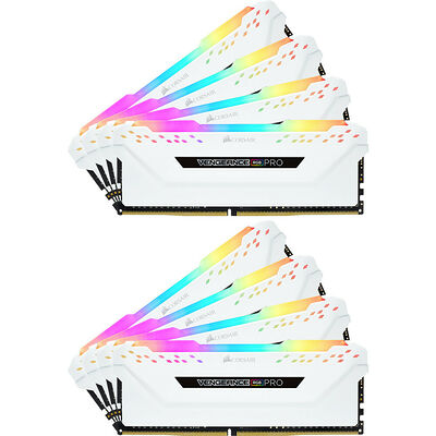 DDR4 Corsair Vengeance RGB PRO Blanc - 256 Go (8 x 32 Go) 3200 MHz - CAS 16