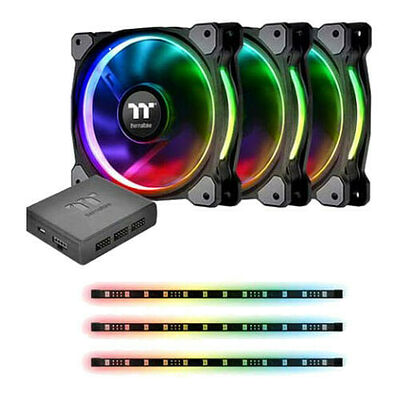 Thermaltake Riing Plus 12 RGB Premium Edition Combo Kit - 120 mm (Pack de 3)