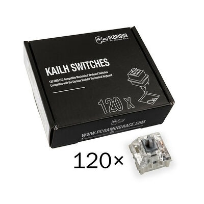 Glorious PC Gaming Race Pack de 120 switchs Kailh Box Speed Silver