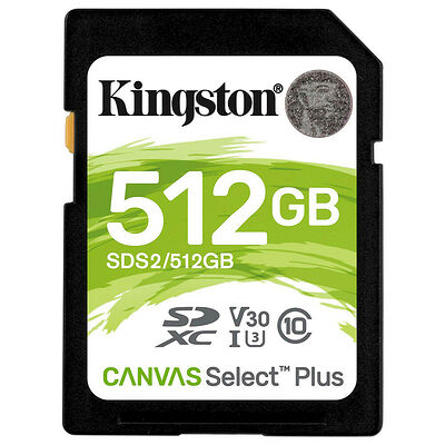 Kingston Canvas Select Plus - SDXC - UHS-I U3 - 512 Go