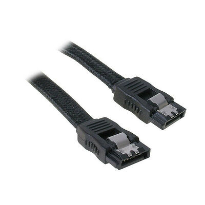 Câble SATA gainé à verrouillage BitFenix Alchemy - 75 cm - Noir/Noir