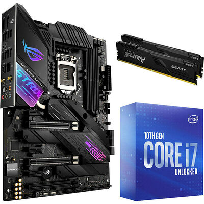 Kit évo Intel Core i7-10700K (3.8 GHz) + ASUS ROG STRIX Z490-E GAMING + 16 Go