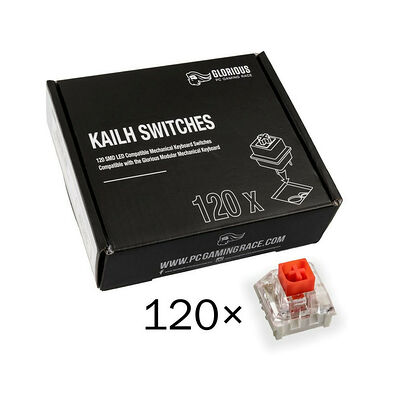 Glorious PC Gaming Race Pack de 120 switchs Kailh Box Red