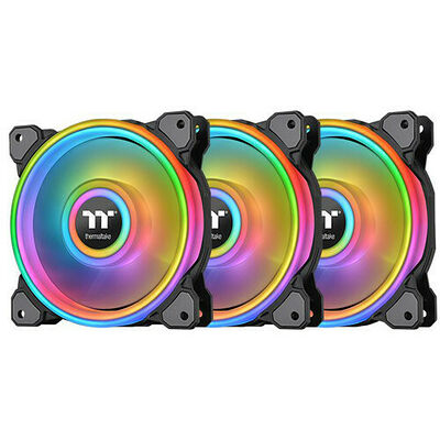 Thermaltake TT Premium Riing Quad 14 RGB - Noir - 140 mm (Pack de 3)