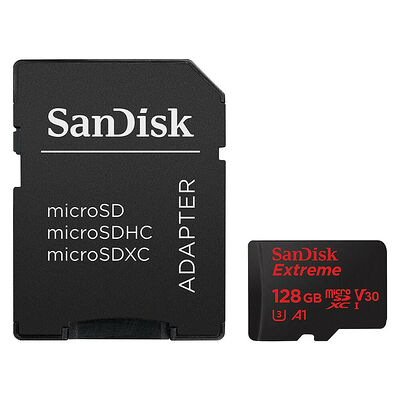 SanDisk Extreme - Micro SDXC - UHS-I V30 A1 - 128 Go