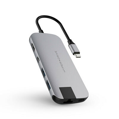 HyperDrive Hub USB-C 8 en 1 Gris sidéral