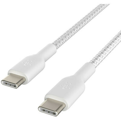 Câble USB 2.0 Type C renforcé - 1 mètre - Blanc - Belkin