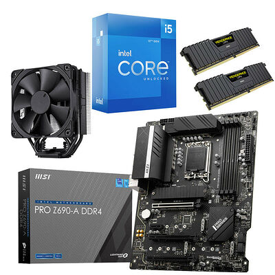 Kit évo Core i5-12600K + MSI PRO Z690-A DDR4 + NH-U12S + 16 Go