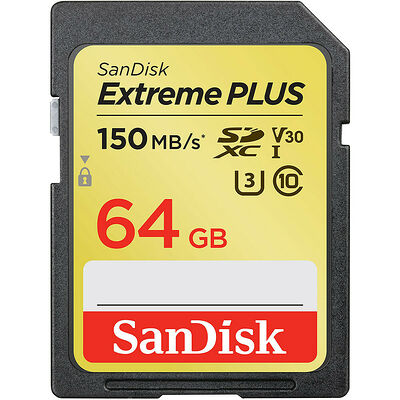 SanDisk Extreme Plus - SDXC - UHS-I U3 - 64 Go
