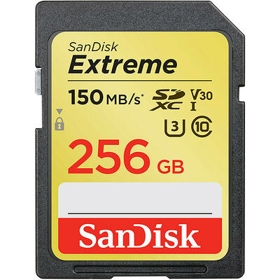 SanDisk Extreme - SDXC - UHS-I U3 - 256 Go