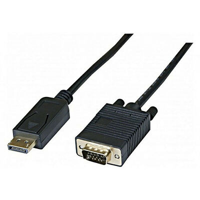 Câble DisplayPort Mâle vers VGA Mâle - Noir - 2 m