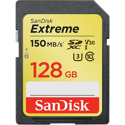 SanDisk Extreme - SDXC - UHS-I U3 - 128 Go