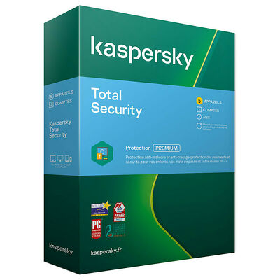 Kaspersky Total Security - 5 postes / 2 ans
