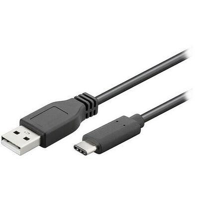Câble USB 2.0 Type C Mâle / Type A Mâle - 50 cm - Noir - Goobay