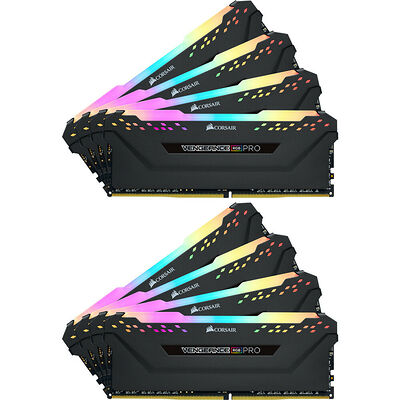 DDR4 Corsair Vengeance RGB PRO Noir - 256 Go (8 x 32 Go) 3200 MHz - CAS 16
