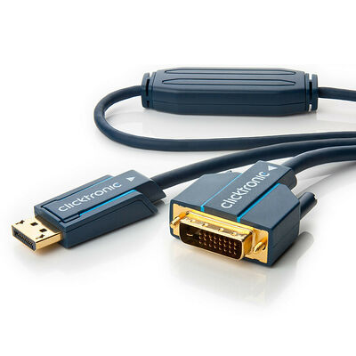 Clicktronic Câble DisplayPort / DVI-D - Noir - 1 m