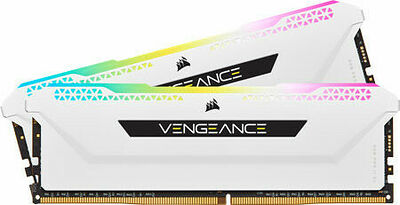 DDR4 Corsair Vengeance RGB PRO SL Blanc - 16 Go (2 x 8 Go) 3600 MHz - CAS 18 (image:2)