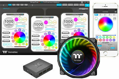 Thermaltake Pure Plus 12 LED RGB - 120 mm (Pack de 3) (image:3)