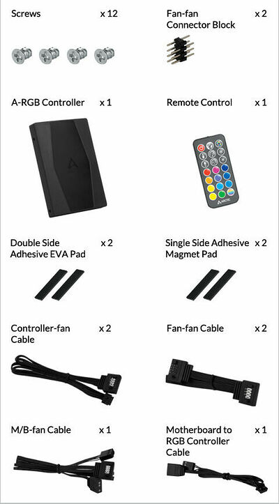Arctic BioniX P120 A-RGB Bundle - 120 mm (image:1)