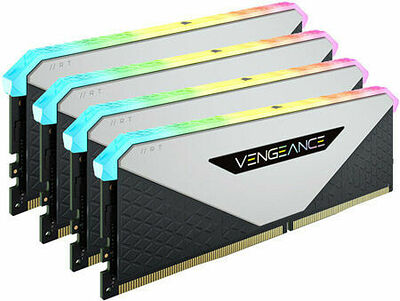 DDR4 Corsair Vengeance RGB RT Blanc - 32 Go (4 x 8 Go) 3600 MHz - CAS 18 (image:2)