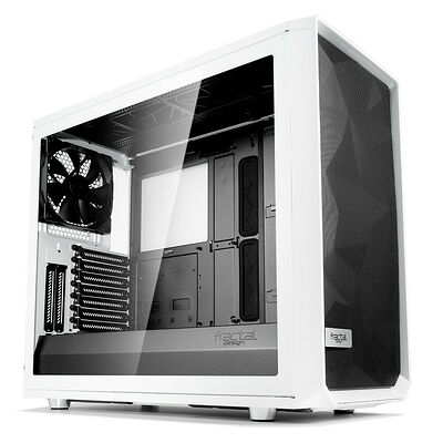 Fractal Design Meshify S2 Tempered Glass Clear - Blanc