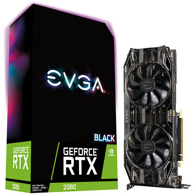 EVGA GeForce RTX 2080 BLACK EDITION GAMING, 8 Go