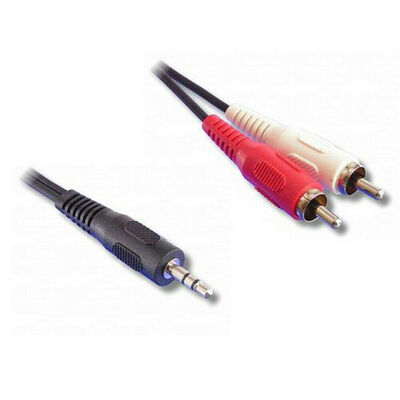 Câble audio Mini-Jack vers 2 x RCA - 1.20 mètre
