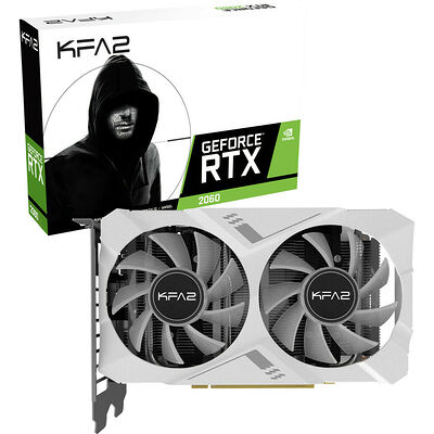 KFA2 GeForce RTX 2060 WHITE Mini (1-Click OC), 6 Go