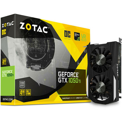 Zotac GeForce GTX 1050 Ti OC, 4 Go