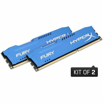 DDR3 HyperX Fury Blue, 2 x 8 Go, 1600 MHz, CAS 10