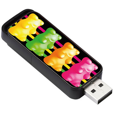 Clé USB 2.0 KeyOuest Haribo Ours Or, 16 Go