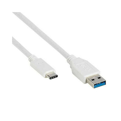 Vivanco Câble USB-C vers USB-A 3.0 Blanc - 1 mètre