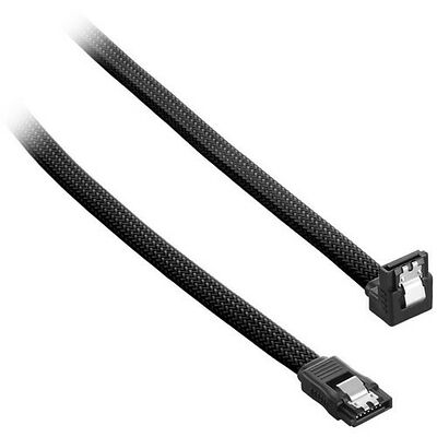 Câble SATA gainé à angle droit CableMod ModMesh - 60 cm - Noir
