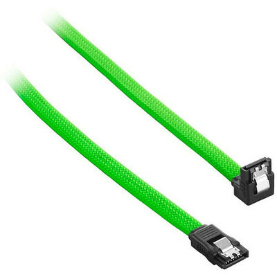 Câble SATA gainé à angle droit CableMod ModMesh - 30 cm - Vert clair